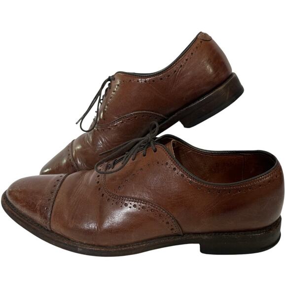 Allen Edmonds Park Avenue Men Size 8 D Chili Brown Dainite Sole Port Washington